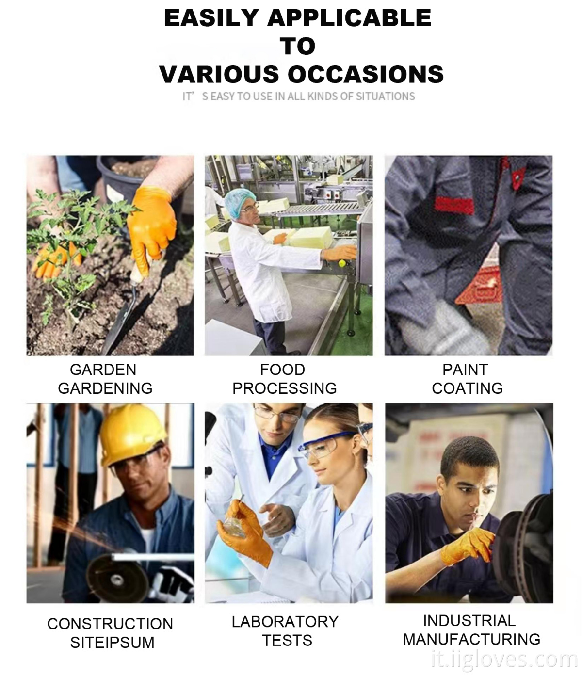 Olio resistente di alta qualità con olio impermeabile 6mil arancione nero barbecue guanti di nitrile puro con marcatura diamante